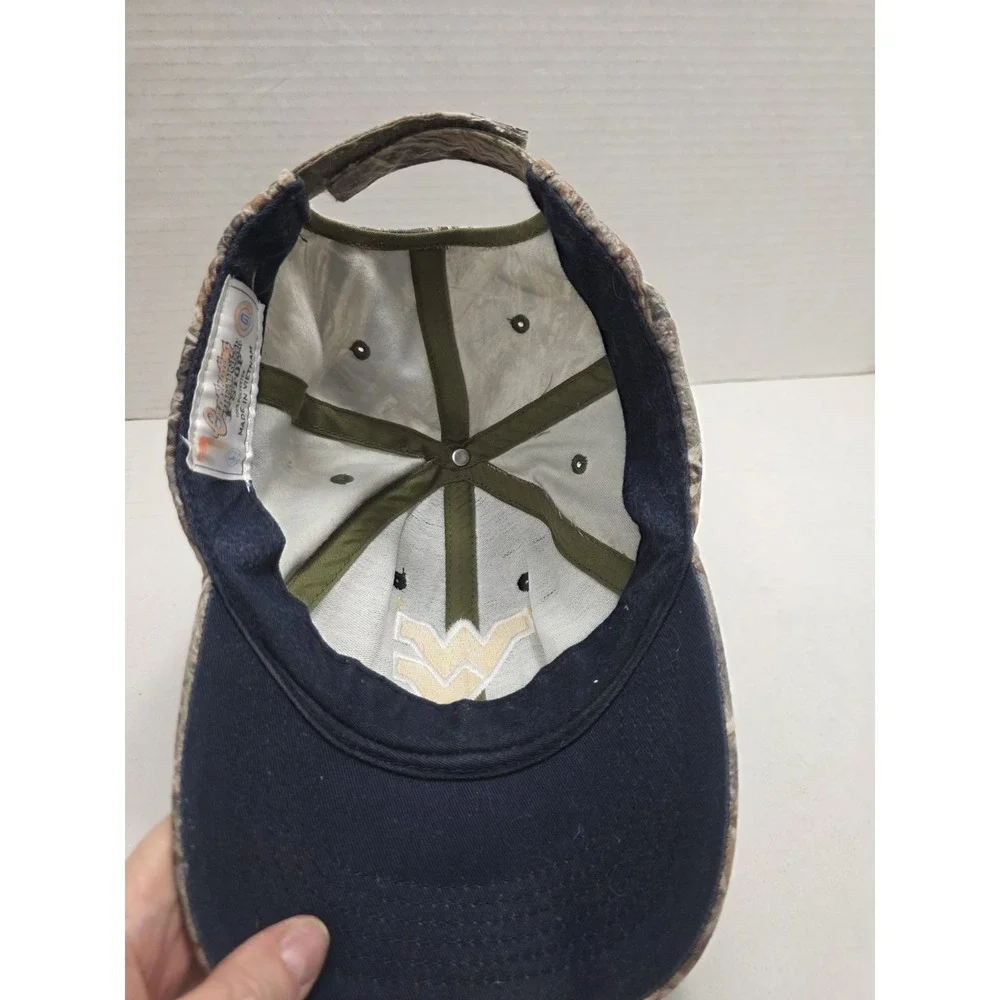 West Virginia WVU Mountaineers Camo Hat Cap Realtree Collegiate Adjustable